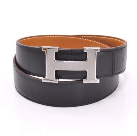 hermes belt black with silver h buckle|leather strap for hermes buckle.